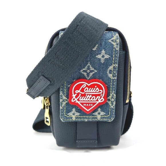 LOUIS VUITTON M81060 Double Phone Pouch Crossbody NIGO Collab Shoulder Bag - Picture 1 of 12